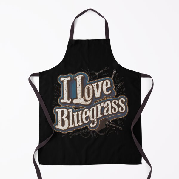 Item preview, I LOVE BLUEGRASS music cool retro western style design designed and sold by Jt41.