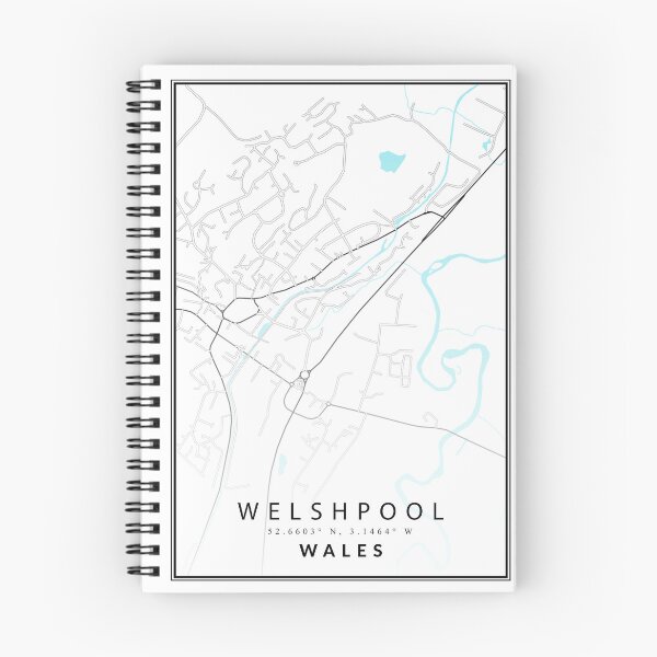 Item preview, Welshpool Wales Street Map Cartography Decor designed and sold by tbcreationsuk.
