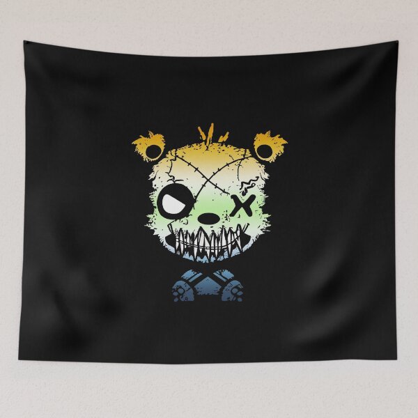 Item preview, Goth AroAce Agender Bear Pride Flag, AroAce Agender Goth Design  designed and sold by Travelslightly.