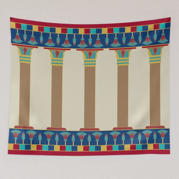 Item preview,  Columns of Ancient Egypt - Colored with ancient Egyptian Color palettes designed and sold by mohamedeldin.