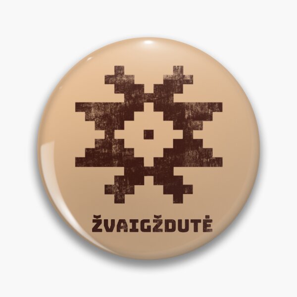 Item preview, Žvaigždutė Pixelate Star Sign Lithuanian Symbol Retro Grunge designed and sold by Lelijo.
