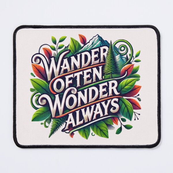 Item preview, Wander Often, Wonder Always designed and sold by WildVista.