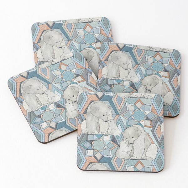 Item preview, Polar Bear Love Winter Cheater Quilt Pattern designed and sold by micklyn.