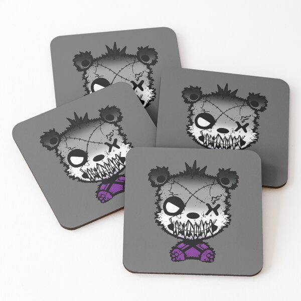 Item preview, Goth Asexual Bear Pride Flag, Asexual Goth Design  designed and sold by Travelslightly.