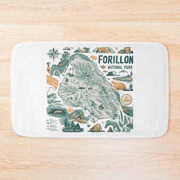 Item preview, forillon map designed and sold by mood-draftsman.