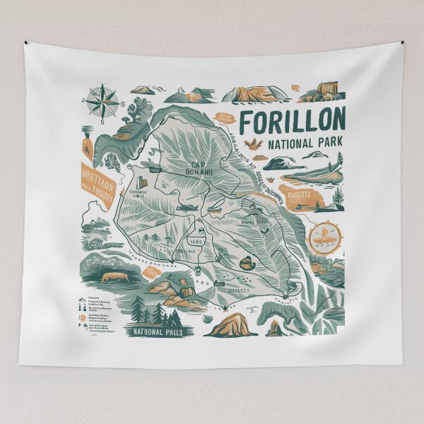 Item preview, forillon map designed and sold by mood-draftsman.