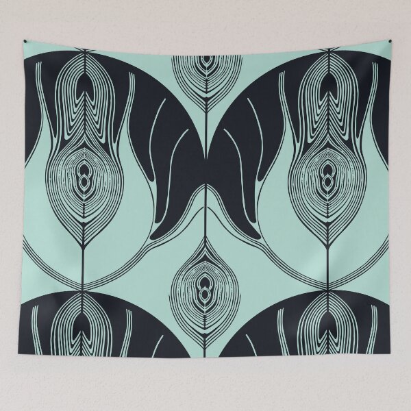 Item preview, Peacock Feather Stylization, Light emerald version designed and sold by Alex  Blud.