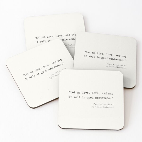 Item preview, A Poetic Quote from "As You Like It" by William Shakespeare designed and sold by Poemit.