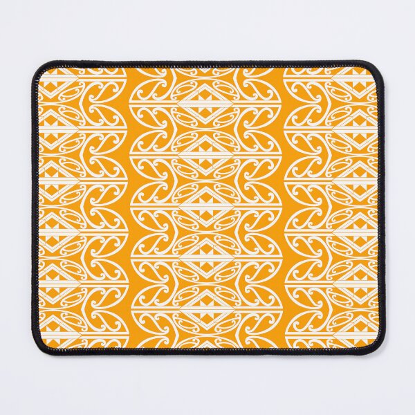 Item preview, Māori Pattern Kowhaiwhai Orange designed and sold by LifeIsHecktic.