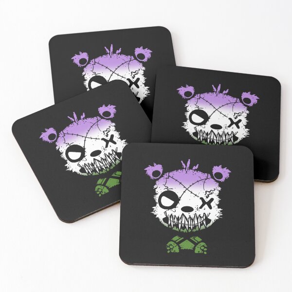 Item preview, Goth Genderqueer Bear Pride Flag, Genderqueer Goth Design  designed and sold by Travelslightly.