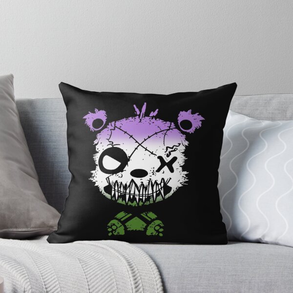 Item preview, Goth Genderqueer Bear Pride Flag, Genderqueer Goth Design  designed and sold by Travelslightly.