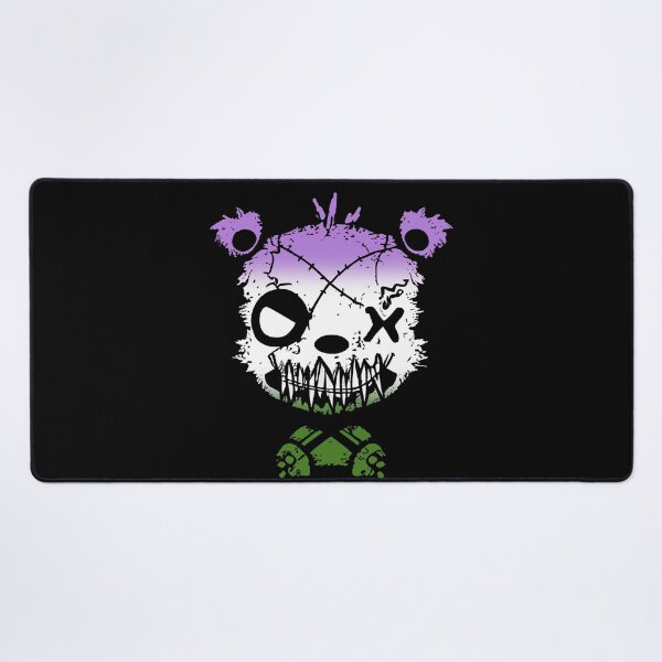 Item preview, Goth Genderqueer Bear Pride Flag, Genderqueer Goth Design designed and sold by Travelslightly.