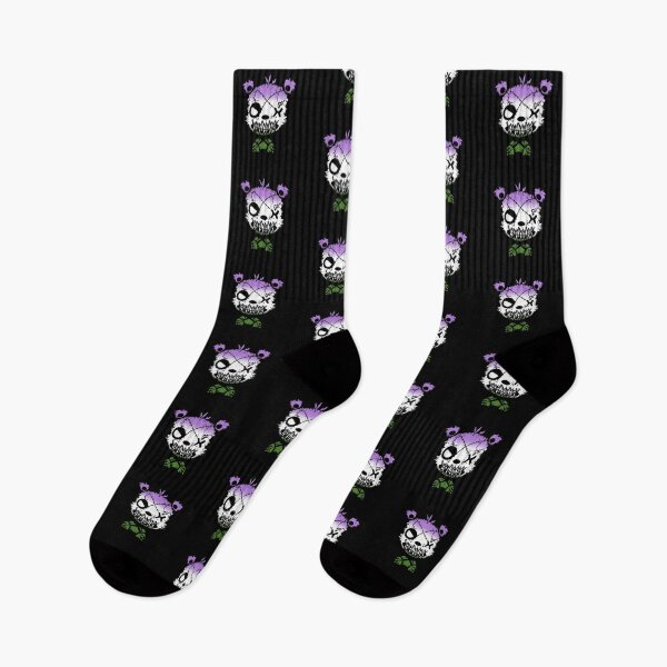 Item preview, Goth Genderqueer Bear Pride Flag, Genderqueer Goth Design  designed and sold by Travelslightly.