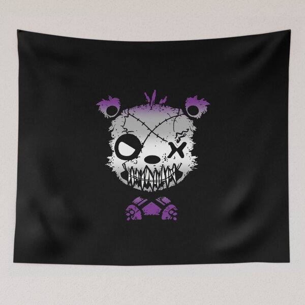 Item preview, Goth Graysexual Bear Pride Flag, Greysexual Goth Design  designed and sold by Travelslightly.