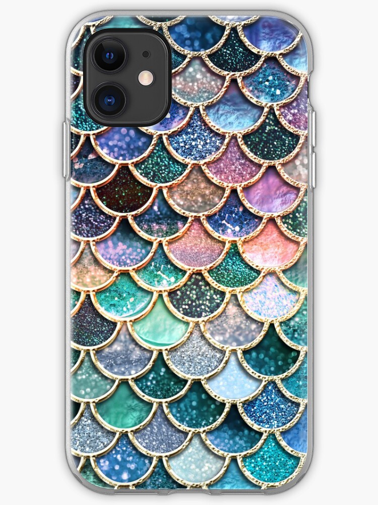 Mermaid scales. Black and white watercolor. iPhone 11 case Mermaid scales. Black and white watercolor. iPhone 11 case