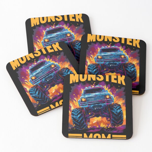 Item preview, Monster Mom Truck Monster Truck Mom Vintage Race Truck designed and sold by farhanhafeez.