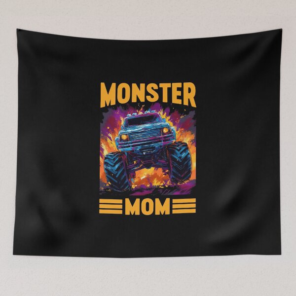 Item preview, Monster Mom Truck Monster Truck Mom Vintage Race Truck designed and sold by farhanhafeez.