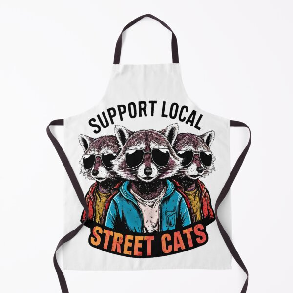Item preview, Support Local Street Cats: Cute Raccoon Gang designed and sold by AlphaTeez.