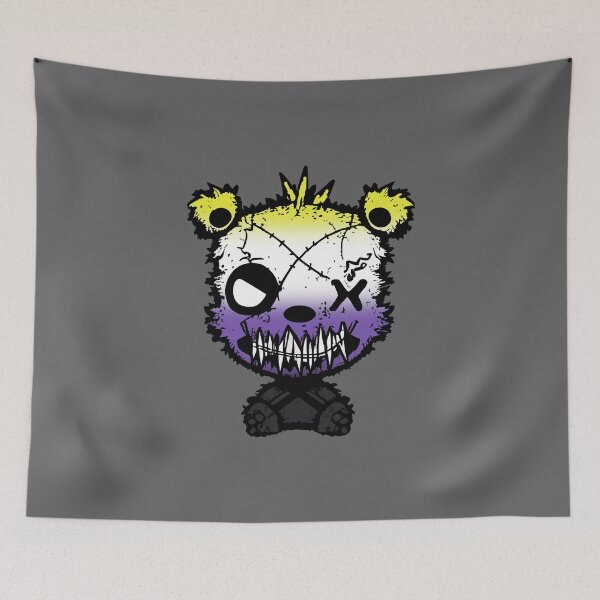 Item preview, Goth Nonbinary Bear Pride Flag, Enby Goth Design  designed and sold by Travelslightly.