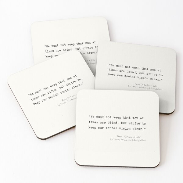 Item preview, A Motivational Poetic Quote from "A Psalm of Life" by Henry Wadsworth Longfellow designed and sold by Poemit.