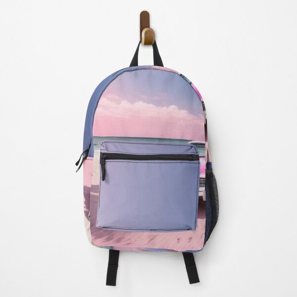 Item preview, Pink oldsmobile on a tropical beach designed and sold by Photopat.
