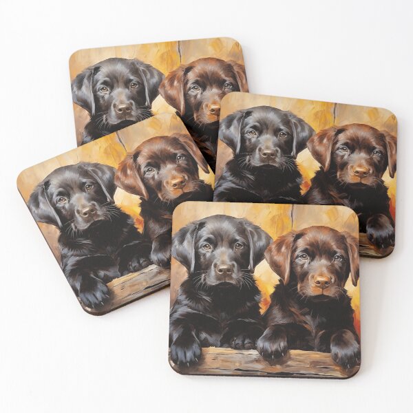 Item preview,  Two labrador puppies designed and sold by PetsArt.