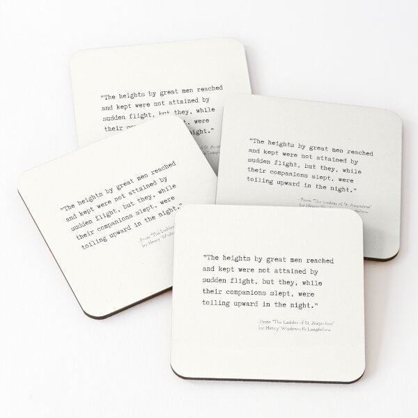 Item preview, A Motivational Poetic Quote from "The Ladder of St. Augustine" by Henry Wadsworth Longfellow designed and sold by Poemit.