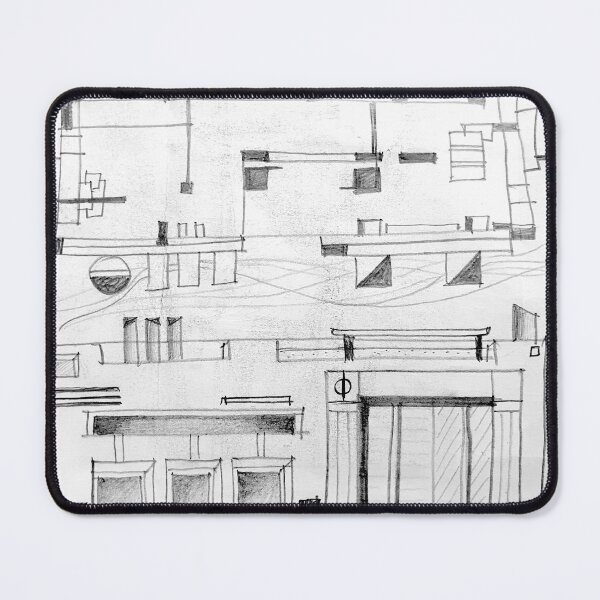 Item preview, elevation and plan studies designed and sold by Tereza Pilar Art.