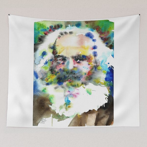 Item preview, KARL MARX - watercolor portrait.5 designed and sold by lautir.
