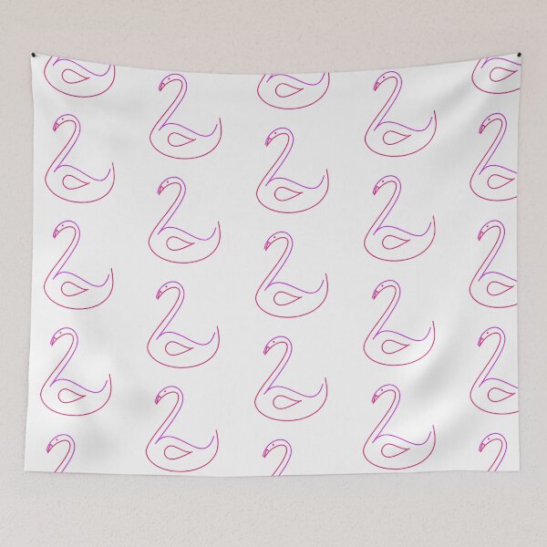 Item preview, Two Swan in Pink designed and sold by TessaPeartree.