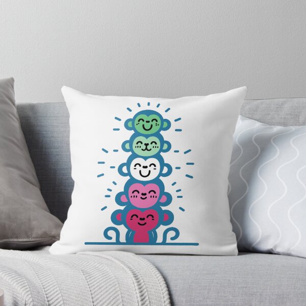 Item preview, Cute Abrosexual Pride Flag Monkeys, Abrosexual Stacked Monkeys designed and sold by Travelslightly.