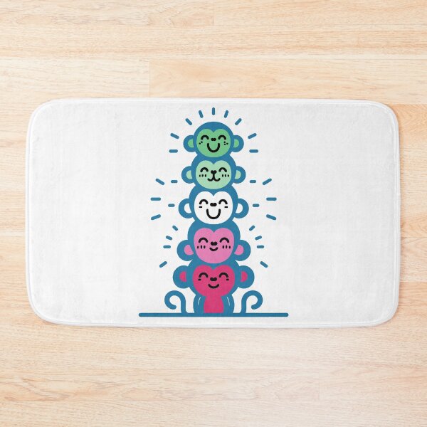 Item preview, Cute Abrosexual Pride Flag Monkeys, Abrosexual Stacked Monkeys designed and sold by Travelslightly.