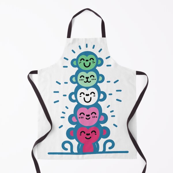 Item preview, Cute Abrosexual Pride Flag Monkeys, Abrosexual Stacked Monkeys designed and sold by Travelslightly.