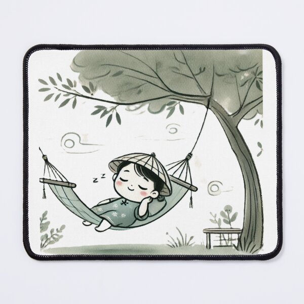 Item preview, a cute little girl enjoying a lazy summer nap designed and sold by Dragon-Kingdom.