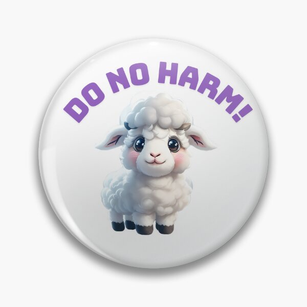 Item preview, Do No Harm Cute Lamb designed and sold by nbg2012.