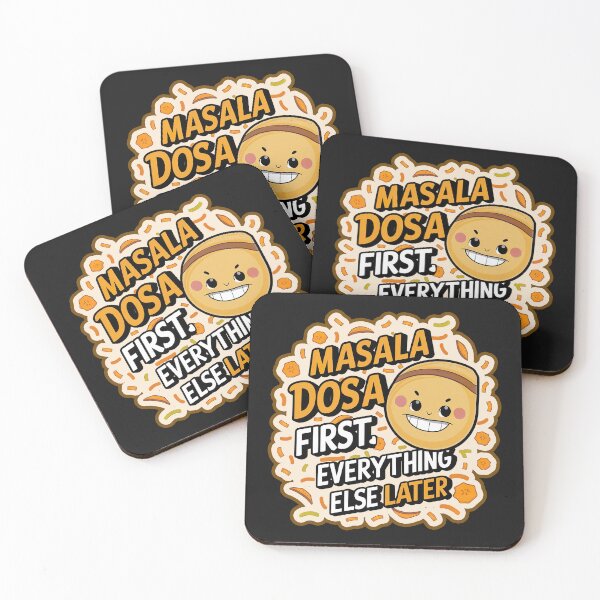 Item preview, ''Masala Dosa First'' Funny Kawaii Indian Food Lover T-Shirt designed and sold by Witty Shirts.