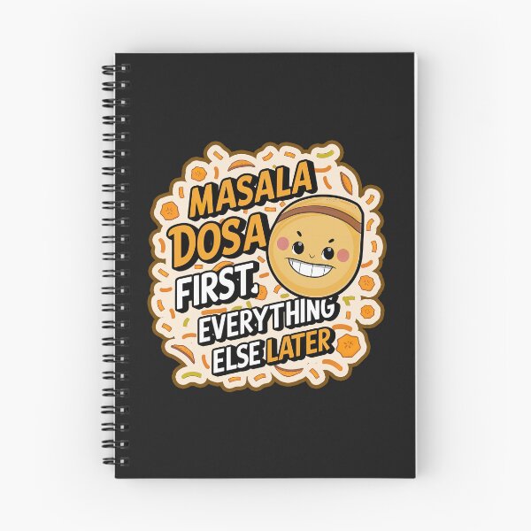 Item preview, ''Masala Dosa First'' Funny Kawaii Indian Food Lover T-Shirt designed and sold by Witty Shirts.