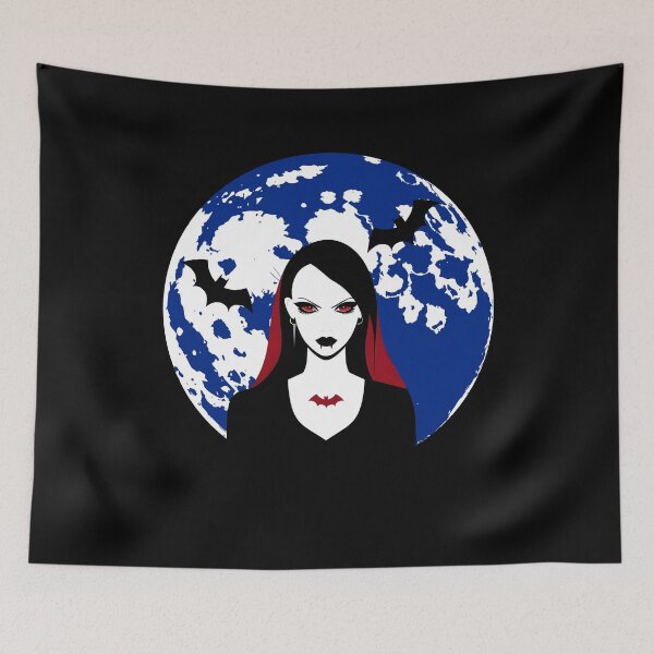 Item preview, Vampire Lady Halloween T-Shirt for Girls and Women Trick or Treat designed and sold by Bouldershop.