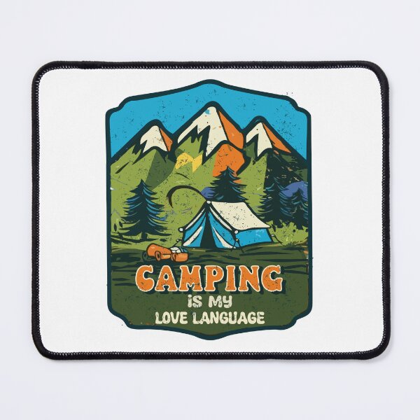 Artikelvorschau, Camping is my love language vintage entworfen und verkauft von JiraVibes.