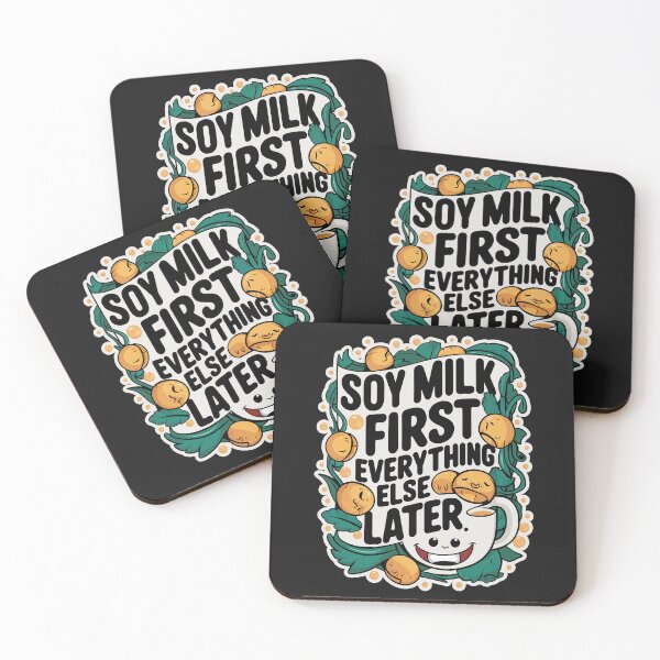 Item preview, ''Soy Milk First'' Funny Kawaii Milk Lover T-Shirt designed and sold by Witty Shirts.