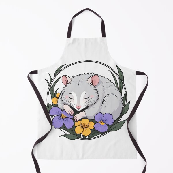 Item preview, Cute Possum Sleeping on Flowers designed and sold by RedStacks.