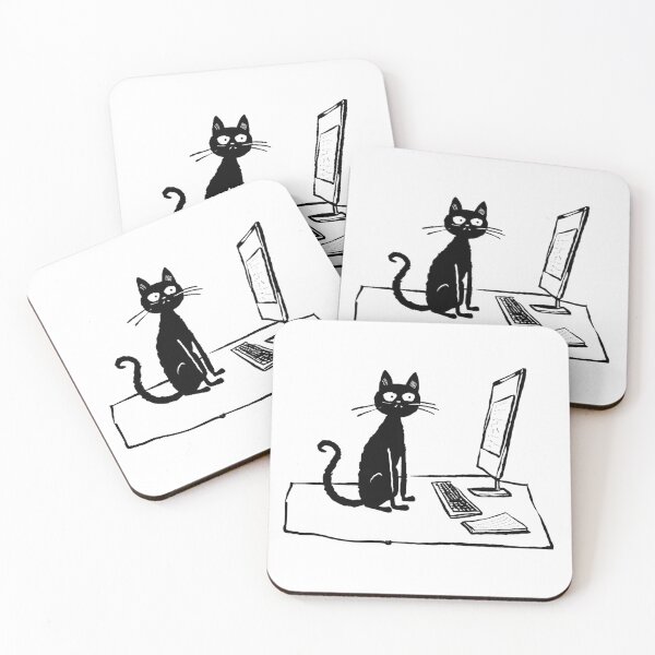 Item preview, a computer cat designed and sold by zazarstore.