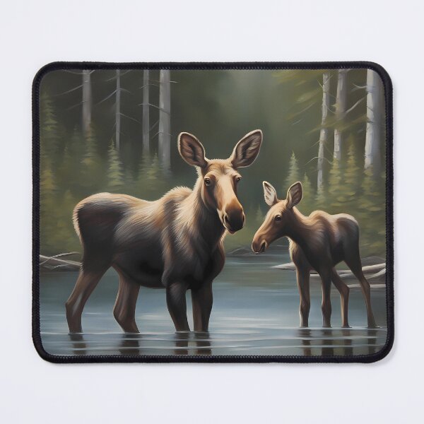 Item preview, Elks/Mooses in Forest Lake designed and sold by CalmnessbyChoice.