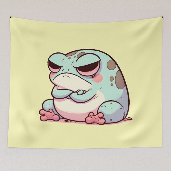 Item preview, Grumpy frog designed and sold by Anna Halasek.