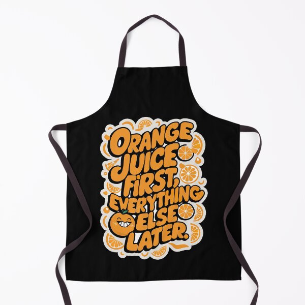 Item preview, ''Orange Juice First'' Funny Kawaii Orange Lover T-Shirt designed and sold by Witty Shirts.