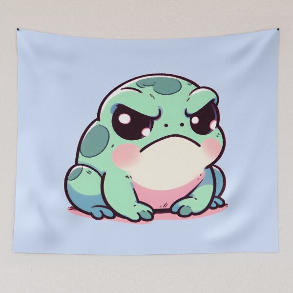 Item preview, Grumpy frog designed and sold by Anna Halasek.