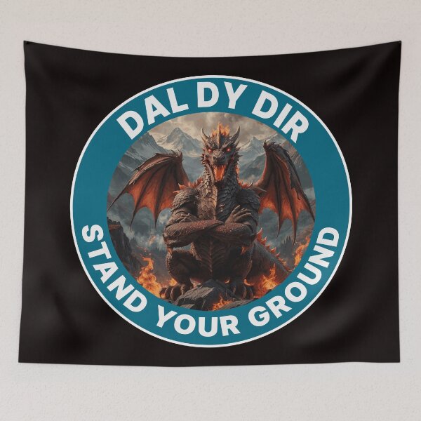 Item preview, DAL DY DIR STAND YOUR GROUND BLUE designed and sold by Marni Scofidio Desi9ns.
