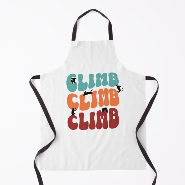 Item preview, Cats climbing bouldering and jumping on a retro climb lettering designed and sold by Bouldershop.