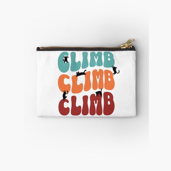Item preview, Cats climbing bouldering and jumping on a retro climb lettering designed and sold by Bouldershop.