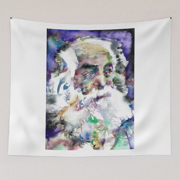 Item preview, WALT WHITMAN - watercolor portrait.6 designed and sold by lautir.